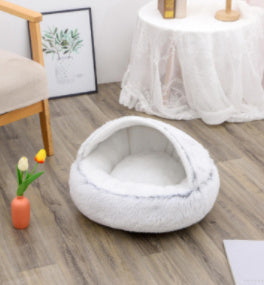 LuxeNest™ 2-in-1 Plush Pet Bed