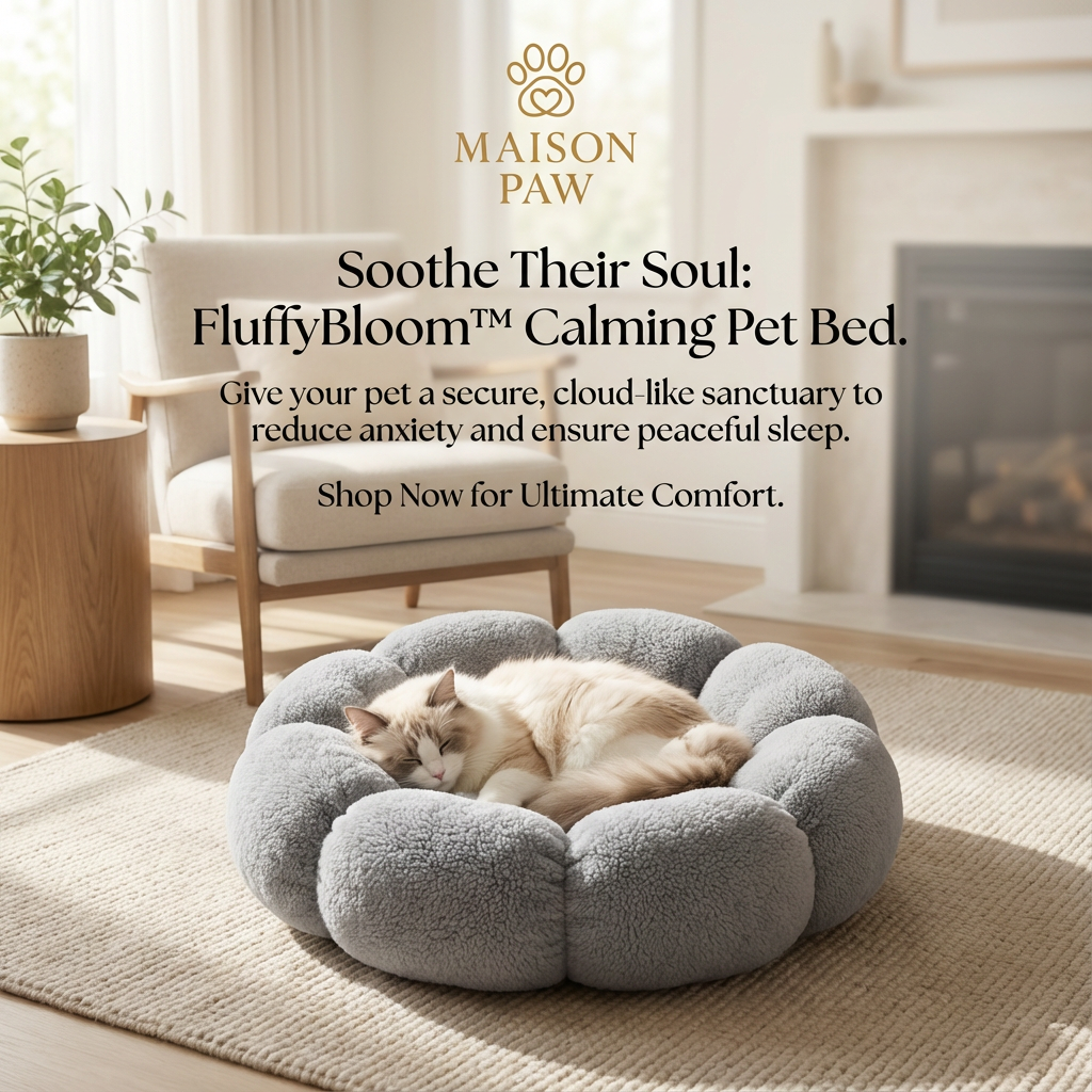 FluffyBloom™ Calming Pet Bed