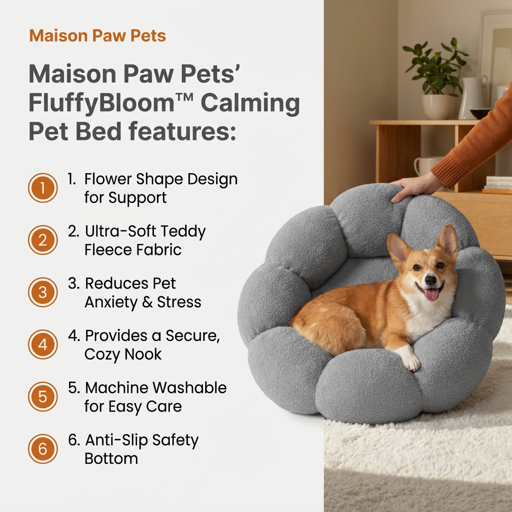FluffyBloom™ Calming Pet Bed