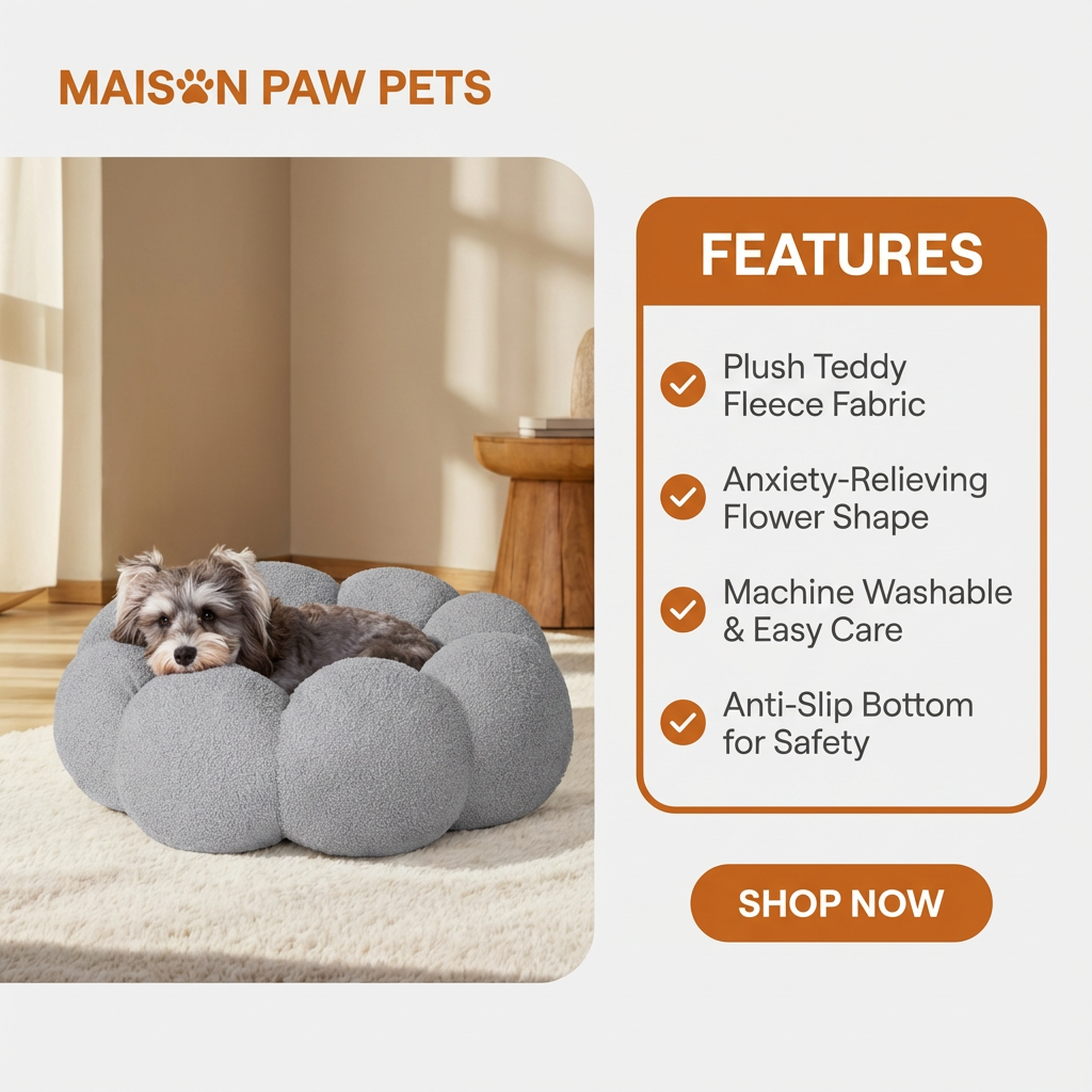 FluffyBloom™ Calming Pet Bed
