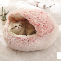 LuxeNest™ 2-in-1 Plush Pet Bed