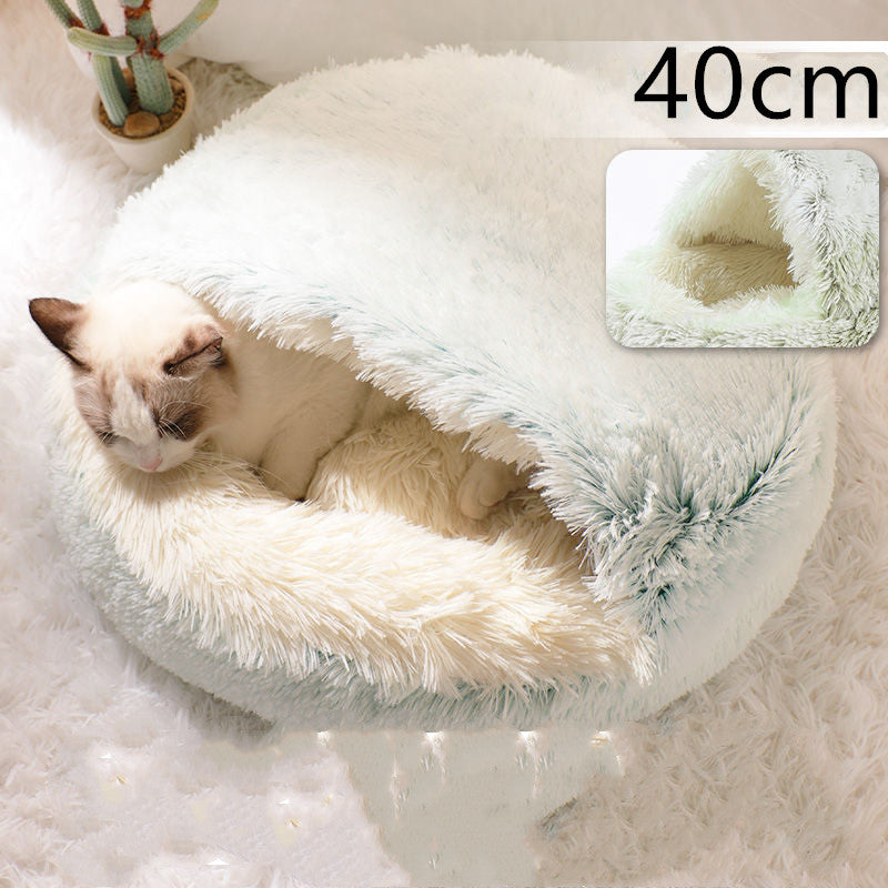 LuxeNest™ 2-in-1 Plush Pet Bed