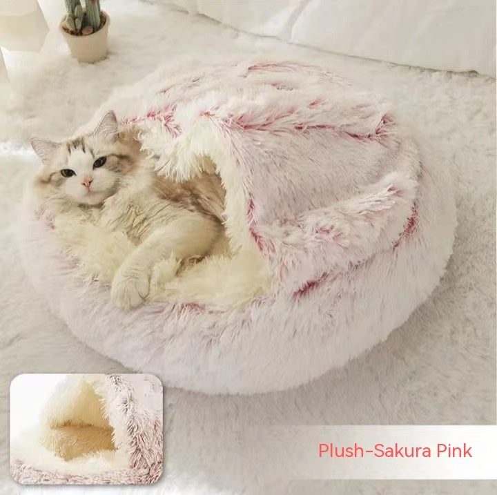 LuxeNest™ 2-in-1 Plush Pet Bed