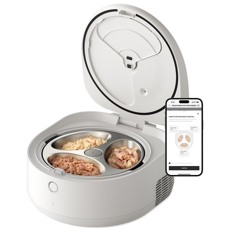 PETLIBRO Automatic Cat Feeder, Refrigerated Wet Food Dispenser with Wifi Control, 3 Days Freshness, 3 Timed Meals, Quick Cooling Feeding