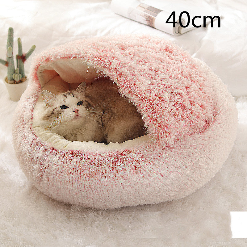 LuxeNest™ 2-in-1 Plush Pet Bed