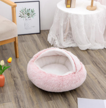 LuxeNest™ 2-in-1 Plush Pet Bed