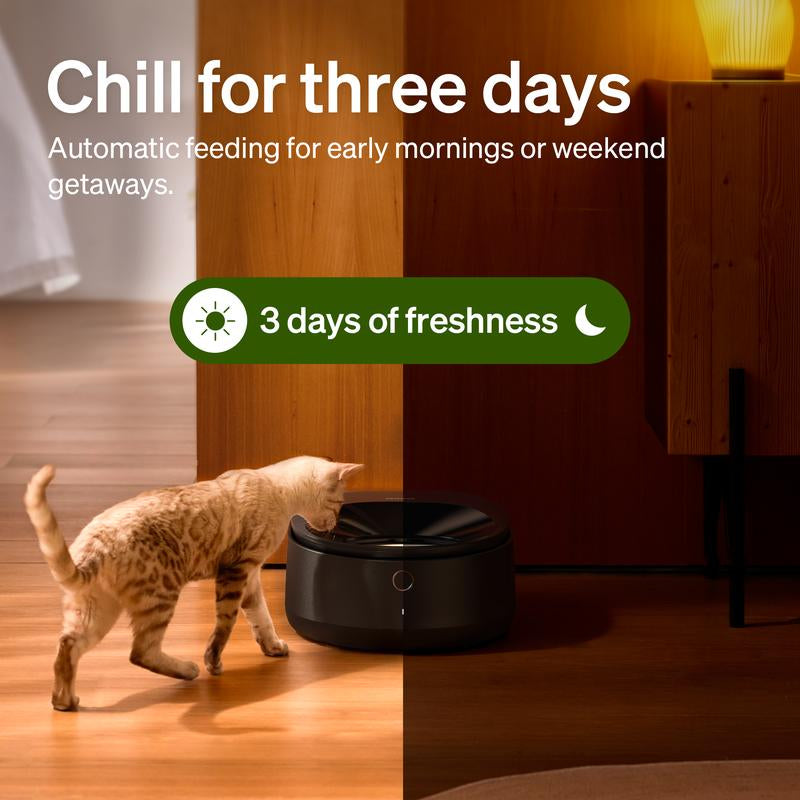 PETLIBRO Automatic Cat Feeder, Refrigerated Wet Food Dispenser with Wifi Control, 3 Days Freshness, 3 Timed Meals, Quick Cooling Feeding
