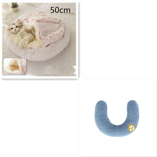 LuxeNest™ 2-in-1 Plush Pet Bed