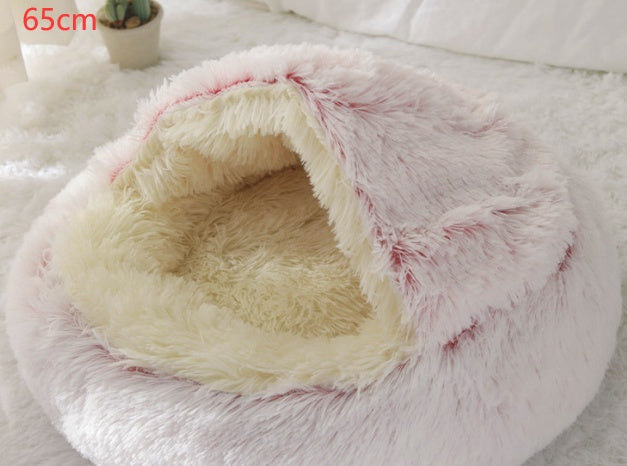 LuxeNest™ 2-in-1 Plush Pet Bed