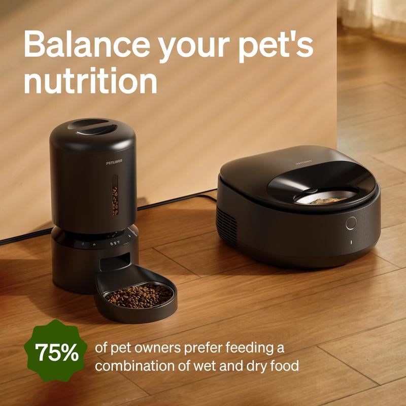PETLIBRO Automatic Cat Feeder, Refrigerated Wet Food Dispenser with Wifi Control, 3 Days Freshness, 3 Timed Meals, Quick Cooling Feeding