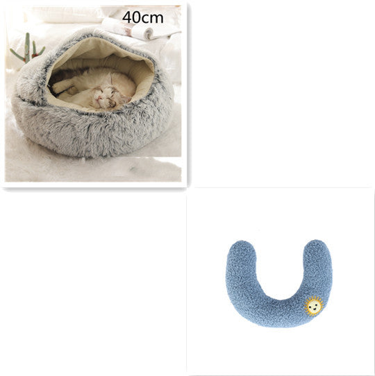 LuxeNest™ 2-in-1 Plush Pet Bed