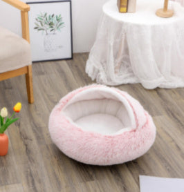 LuxeNest™ 2-in-1 Plush Pet Bed