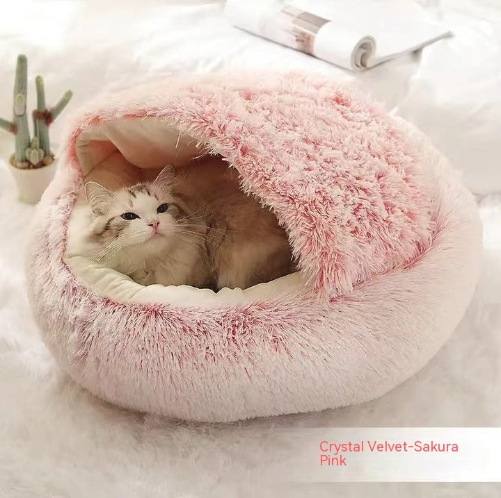 LuxeNest™ 2-in-1 Plush Pet Bed
