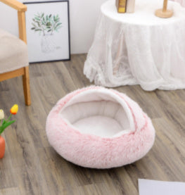 LuxeNest™ 2-in-1 Plush Pet Bed