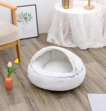 LuxeNest™ 2-in-1 Plush Pet Bed